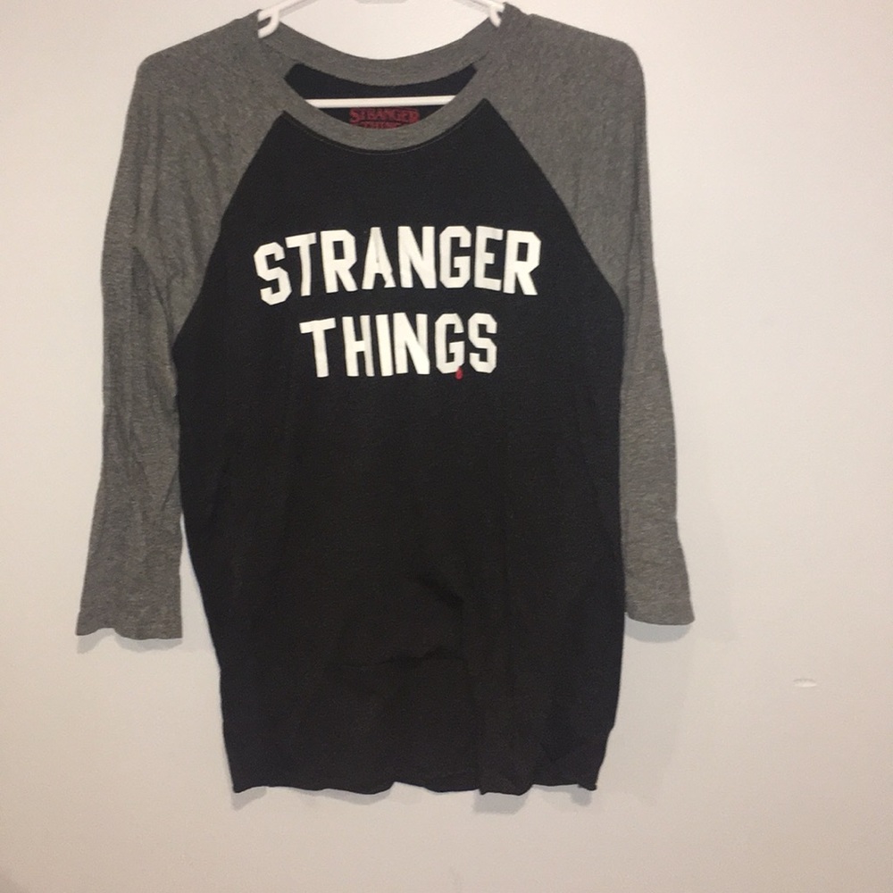 Stranger things baseball tee